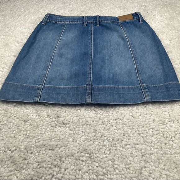 American Eagle Super Hi Rise A-line Denim Skirt - Picture 3 of 5